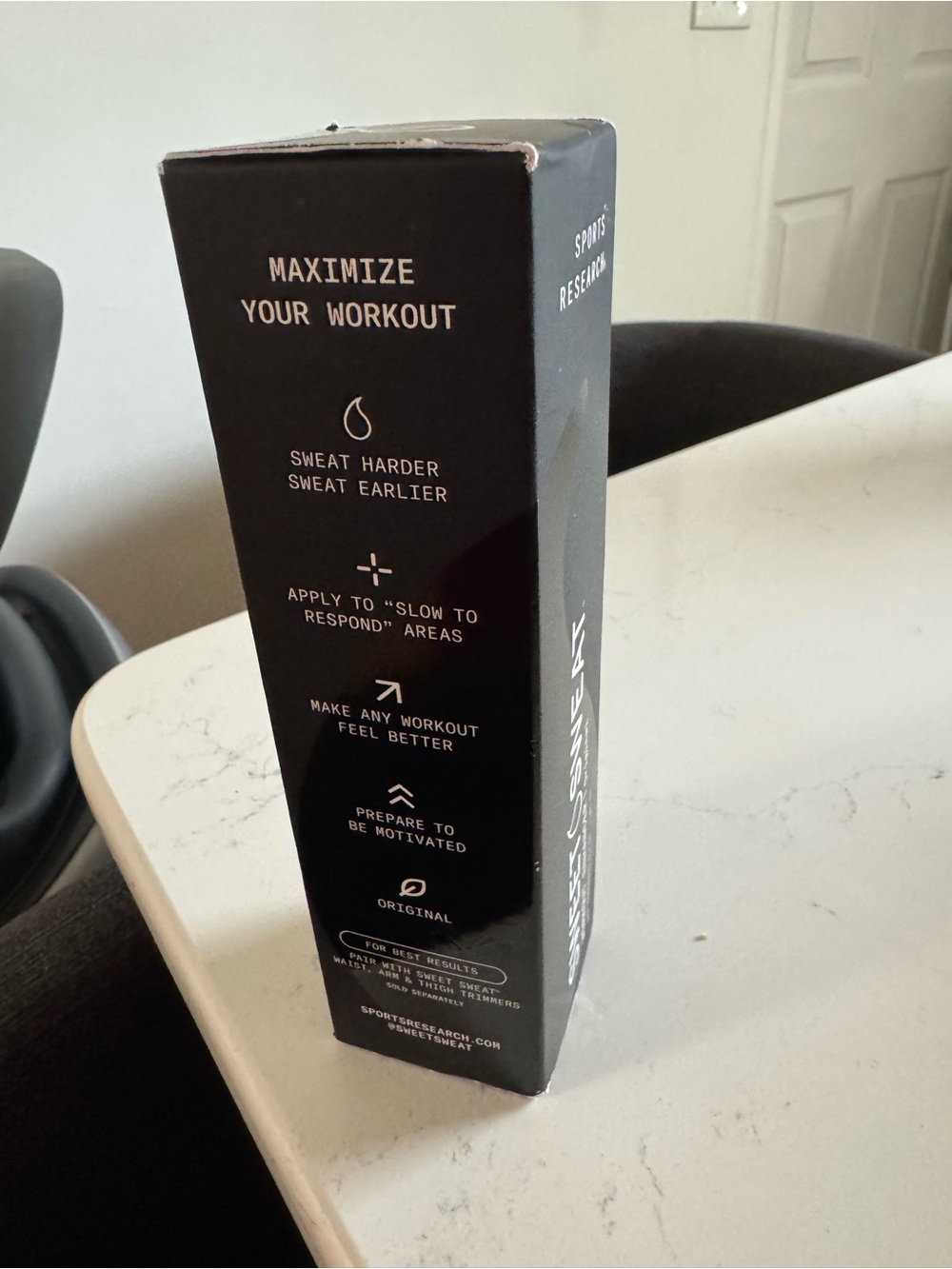 Sweet Sweat Workout Enhancer - Black/Yellow - Picture 3 of 4